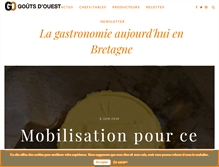 Tablet Screenshot of goutsdouest.fr